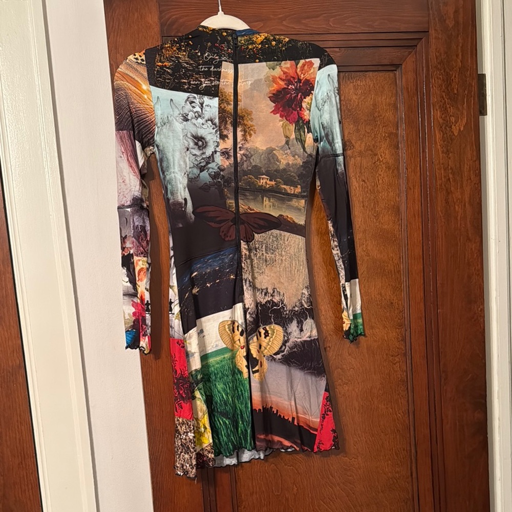 Multicolor Patchwork Dress - Picture 4 of 4